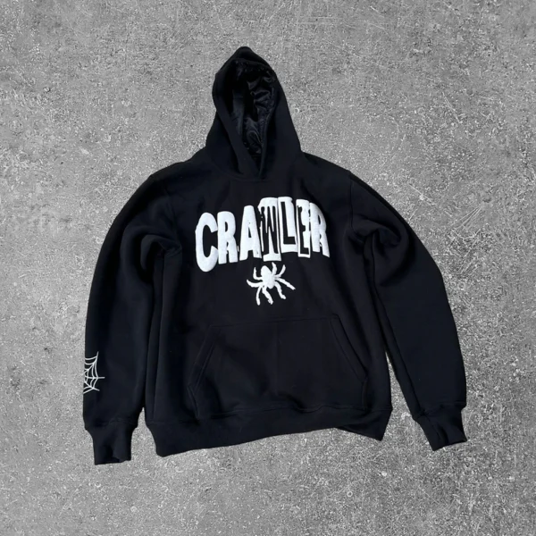 Crawler Hoodie Black