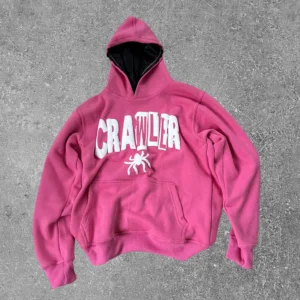 Crawler Hoodie Pink