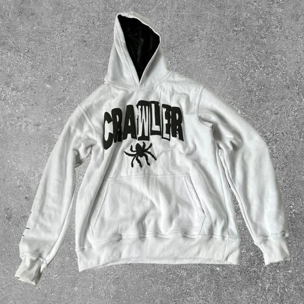 Crawler Hoodie White